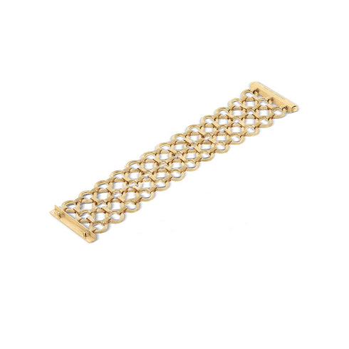 Jaipur Collection Flat Link Three Row Bracelet - 1